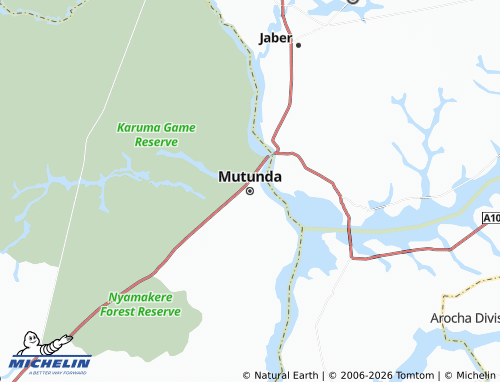 Carte MICHELIN Mutunda - ViaMichelin