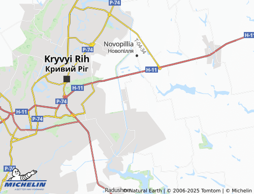 MICHELIN Chervoni Pody map - ViaMichelin
