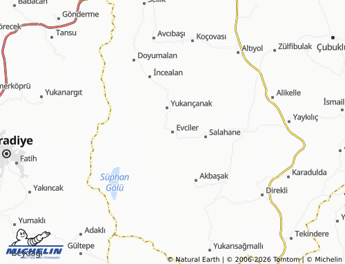 Mappa MICHELIN Evciler - ViaMichelin