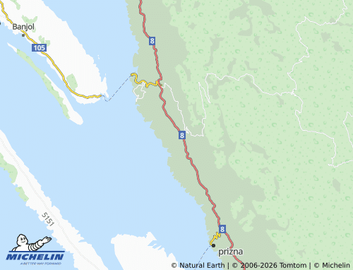 Mapa MICHELIN Dušikrava - ViaMichelin