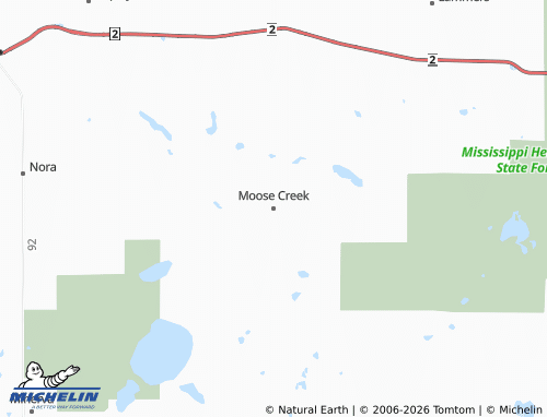 Carte MICHELIN Moose Creek - ViaMichelin