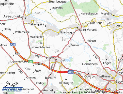 Carte MICHELIN La Miquellerie - ViaMichelin