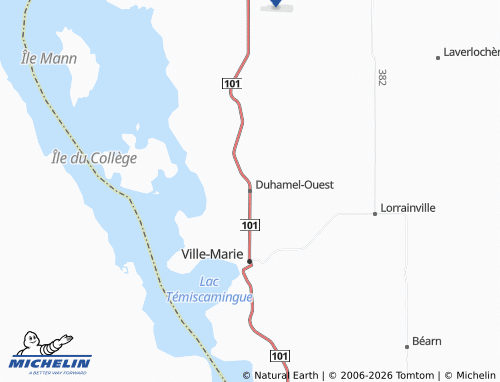 Kaart MICHELIN Duhamel-Ouest - ViaMichelin