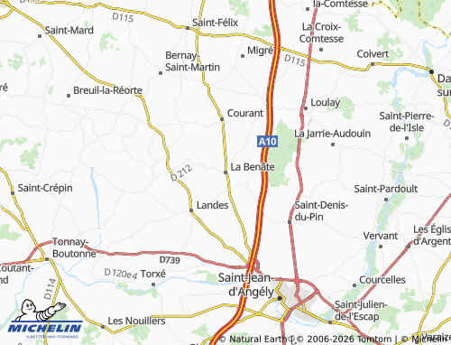 Mapa MICHELIN La Benâte - ViaMichelin