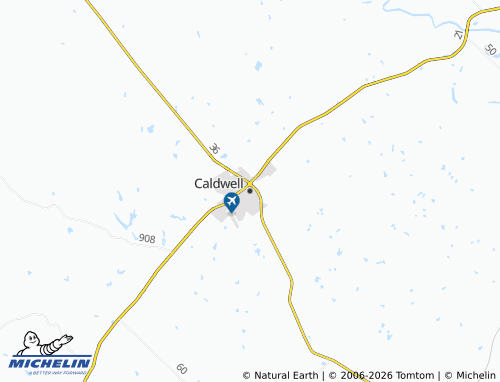Carte MICHELIN Caldwell - ViaMichelin