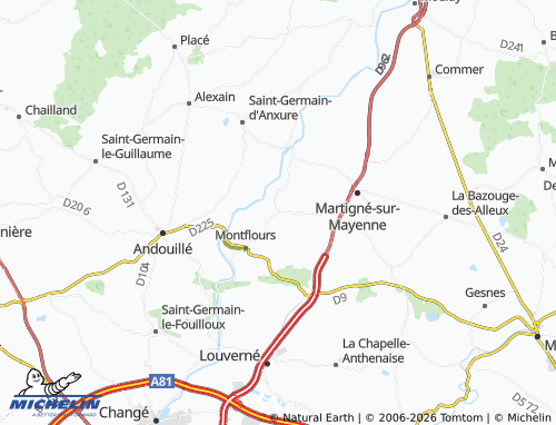 Mappa MICHELIN Sacé - ViaMichelin
