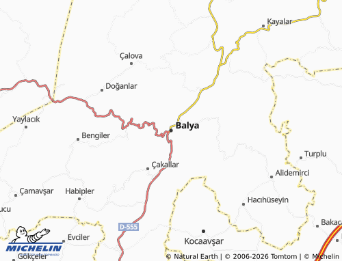 Mappa MICHELIN Balya - ViaMichelin