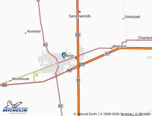 Carte MICHELIN Miner - ViaMichelin