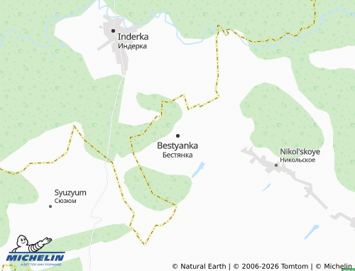 MICHELIN-Landkarte Bestyanka - ViaMichelin