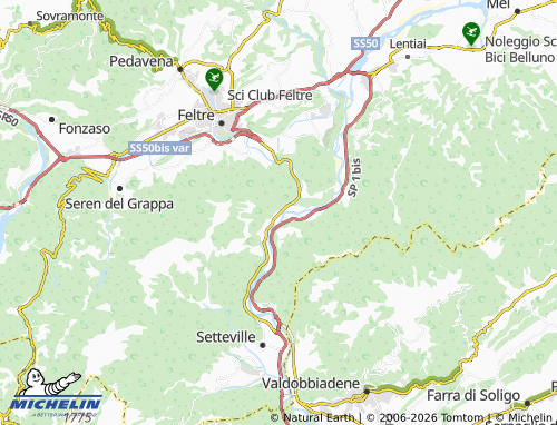 Mappa MICHELIN Sanzan - ViaMichelin