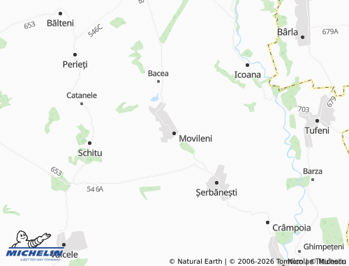 Carte MICHELIN Movileni - ViaMichelin