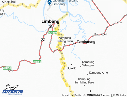 Mapa MICHELIN Kampung Puni - ViaMichelin