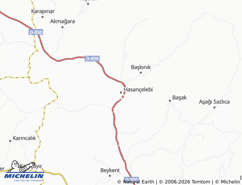 MICHELIN Hasançelebi map - ViaMichelin