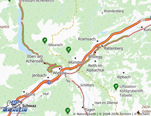 Carte MICHELIN Münster - ViaMichelin