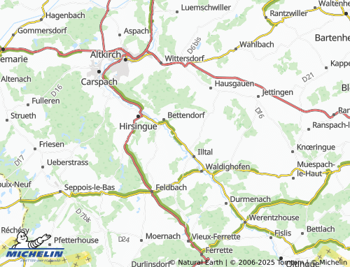 MICHELIN Henflingen map - ViaMichelin