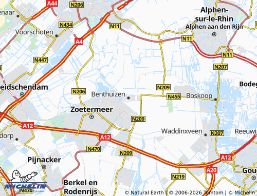 MICHELIN Benthuizen map - ViaMichelin