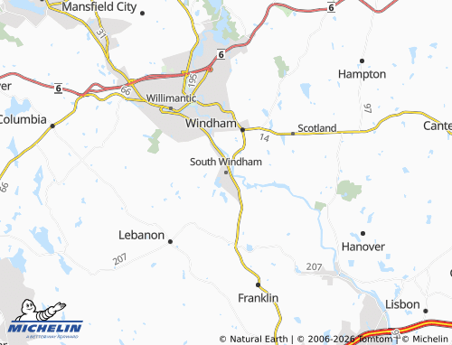 Mappa MICHELIN South Windham - ViaMichelin