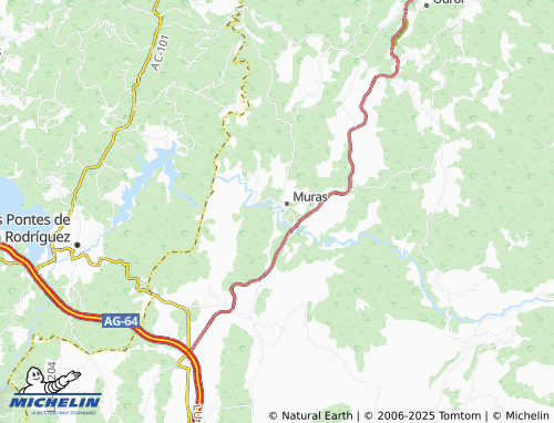 MICHELIN O Burgo (Santa María) map - ViaMichelin