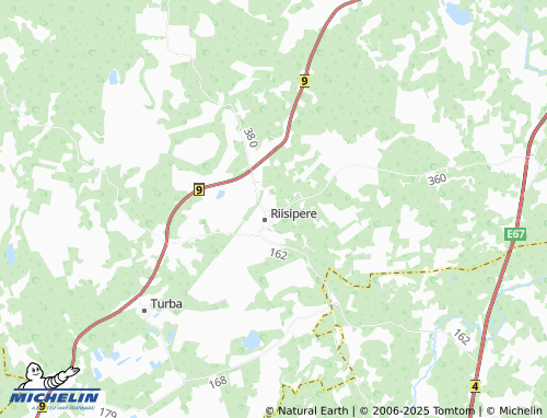 MICHELIN Ürjaste map - ViaMichelin