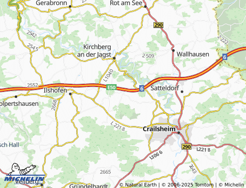 MICHELIN-Landkarte Triensbach - ViaMichelin
