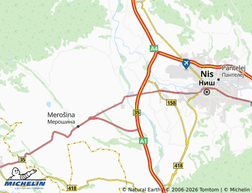 Carte MICHELIN Mramor - ViaMichelin