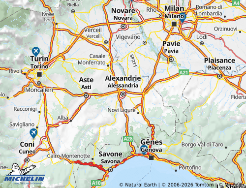 Mapa MICHELIN Alexandria - ViaMichelin