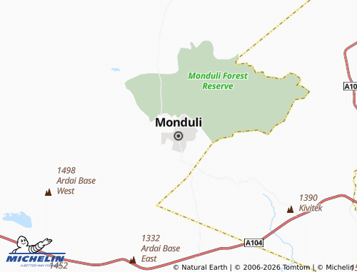 Mappa MICHELIN Monduli - ViaMichelin
