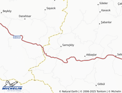 MICHELIN Sarnıçköy map - ViaMichelin