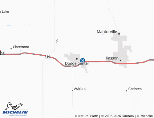 Mapa MICHELIN Dodge Center - ViaMichelin