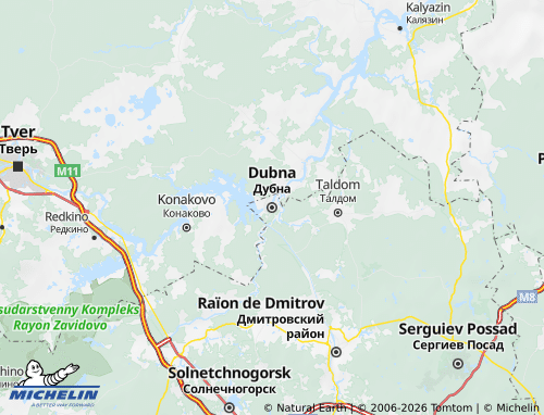 Carte MICHELIN Dubna - ViaMichelin