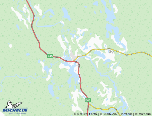 MICHELIN Ytterhogdal map - ViaMichelin