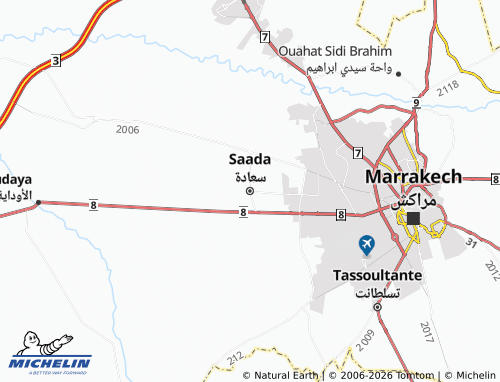 Carte MICHELIN Saada - ViaMichelin