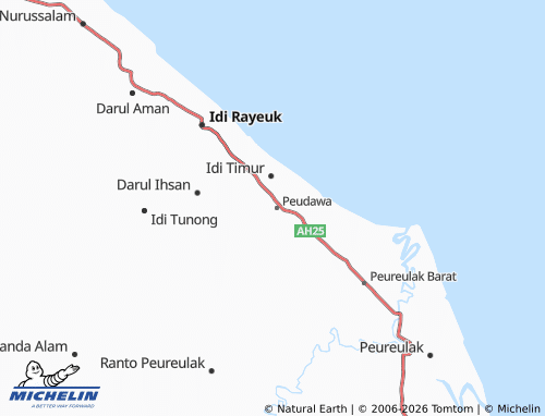 MICHELIN Seuneubok Punteut map - ViaMichelin