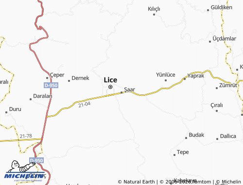 MICHELIN Şaar map - ViaMichelin