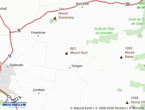 Carte MICHELIN Mount Sturt - ViaMichelin