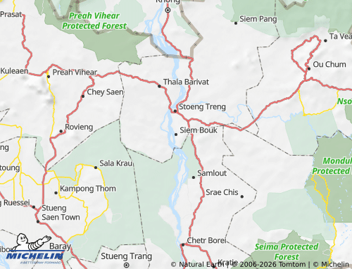 MICHELIN Siem Bouk map - ViaMichelin