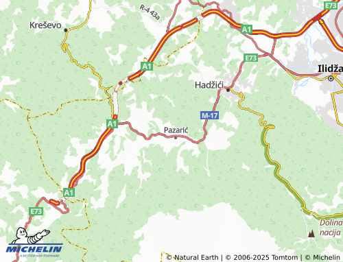 MICHELIN Dragovići map - ViaMichelin
