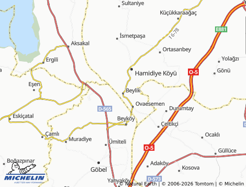 Mapa MICHELIN Beylik - ViaMichelin
