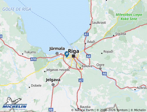 Kaart MICHELIN Rīga - ViaMichelin