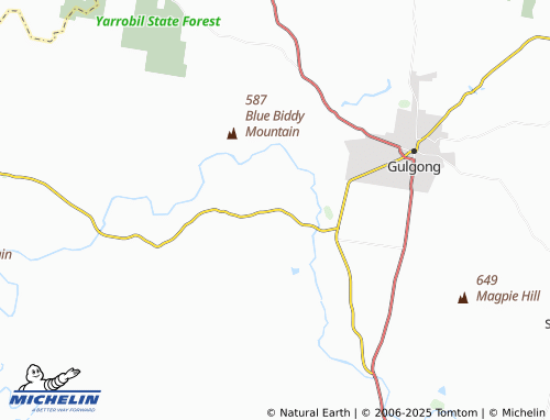 MICHELIN Guntawang map - ViaMichelin