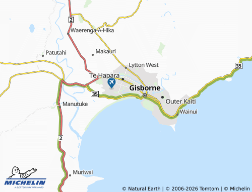 Mapa MICHELIN Awapuni - ViaMichelin