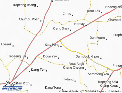 Mapa MICHELIN Satv Pong - ViaMichelin