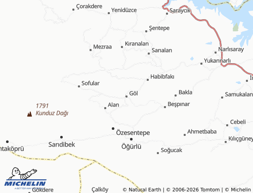 MICHELIN Göl map - ViaMichelin