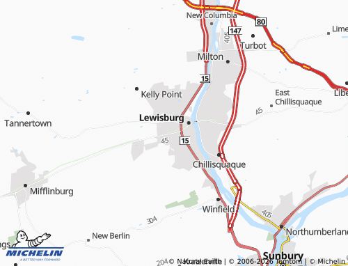Mappa MICHELIN Linntown - ViaMichelin