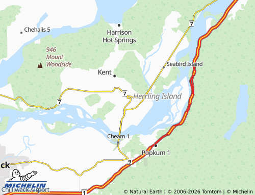 Mappa MICHELIN Agassiz - ViaMichelin