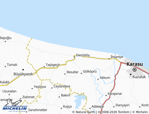 Mappa MICHELIN Denizköy - ViaMichelin