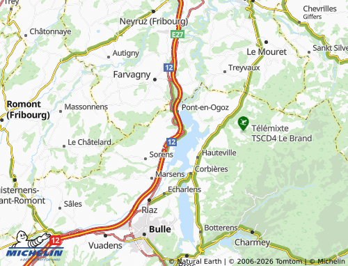 Mappa MICHELIN Avry-devant-Pont - ViaMichelin