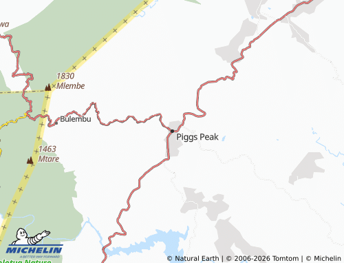 MICHELIN-Landkarte Piggs Peak - ViaMichelin