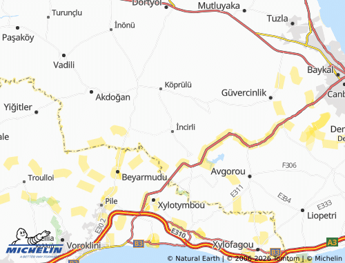 Mappa MICHELIN İncirli - ViaMichelin