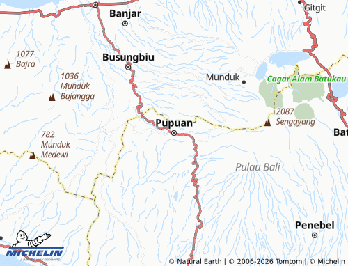 MICHELIN Pupuan map - ViaMichelin